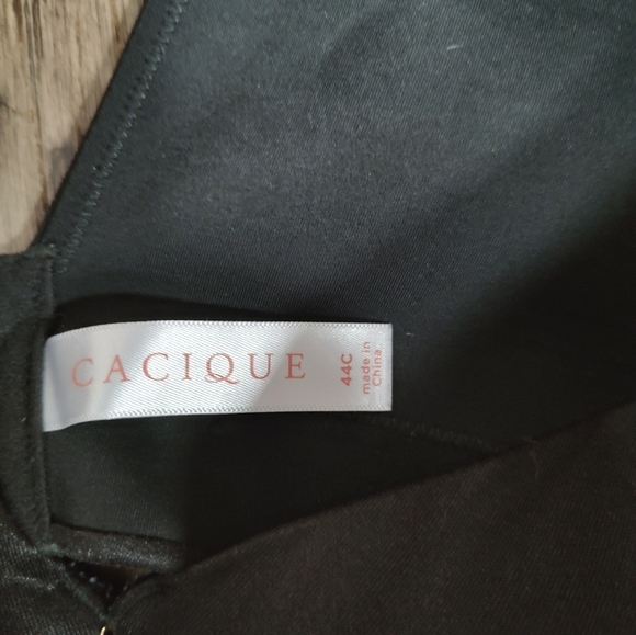 Cacique black lightly lined full coverage 44C underwire bra Lane Bryant - Picture 6 of 10